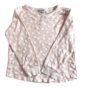 OVS Girls Pink and White Polka Dots Shirt Size 7-8 Years